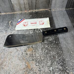 Vintage 7" Blade SABATIER PROFESSIONAL Stainless Cleaver Knife FRANCE